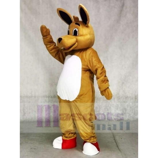 Kangourou brun Costume de mascotte Animal Tête seulement