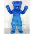 Lindo oso azul esponjoso Disfraz de mascota Animal