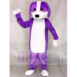 Chien violet et blanc Mascotte Costume Animal