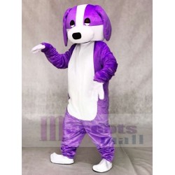 Chien violet et blanc Mascotte Costume Animal