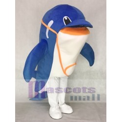 Brown Dolphin Mascot Costume Ocean