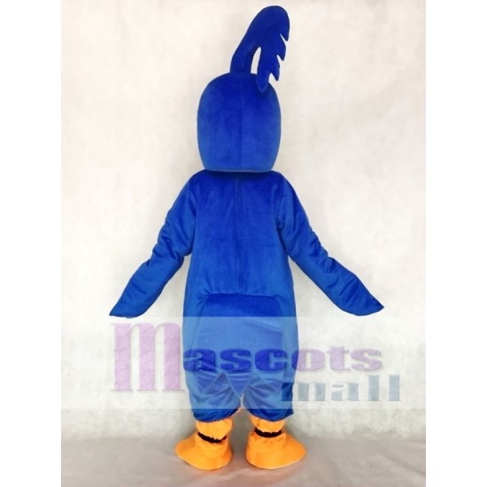 Blue Roadrunner with Gray Belly Mascot Costume