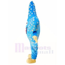 Cute Blue Starfish Mascot Costume Sea Ocean