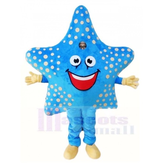 Linda estrella de mar azul Disfraz de mascota Mar, oceano