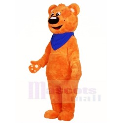 Orange Teddy Bear Mascot Costume Animal