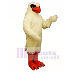 Cute White Hawk Mascot Costume