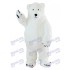 Ours polaire blanc moelleux Mascotte Costume