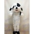 Schwarz-weißer Hund Maskottchenkostüm