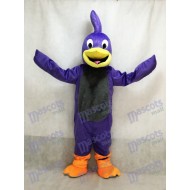 Purple Roadrunner Mascot Costume