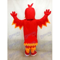 Red Phoenix Mascot Costume