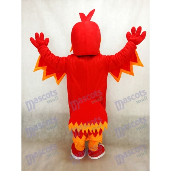 Red Phoenix Mascot Costume