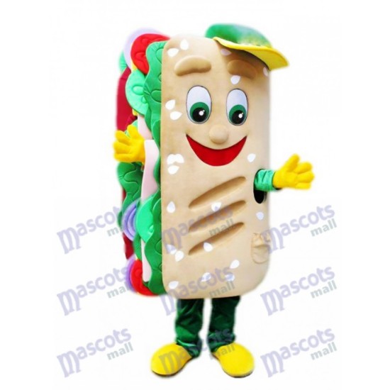 Sandwich Mascotte Costume Nourriture