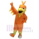 Orange Phoenix Mascot Costume