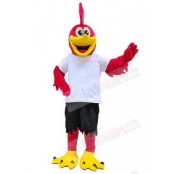 Correcaminos rojo Disfraz de mascota Pájaro