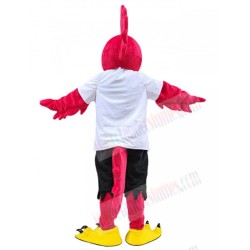 Correcaminos rojo Disfraz de mascota Pájaro