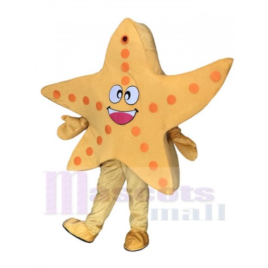 Étoile de mer jaune Mascotte Costume Mer océan