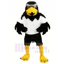 Fierce Falcon in White T-shirt Mascot Costume