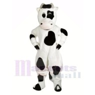 Vache noire et blanche drôle Mascotte Costume