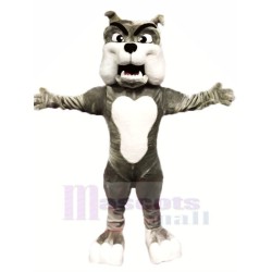 Bulldog gris de calidad Disfraz de mascota