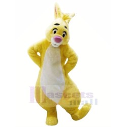 Yellow Rabbit with Big Eyes Mascot Costume Animal