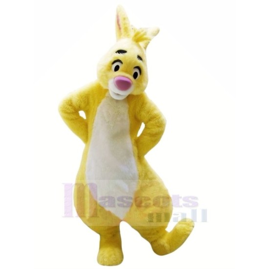Yellow Rabbit with Big Eyes Mascot Costume Animal