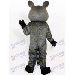 Short Plush Raccoon Mascot Costume