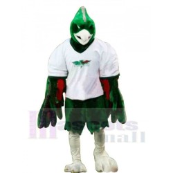 Sporty Green Phoenix Mascot Costume