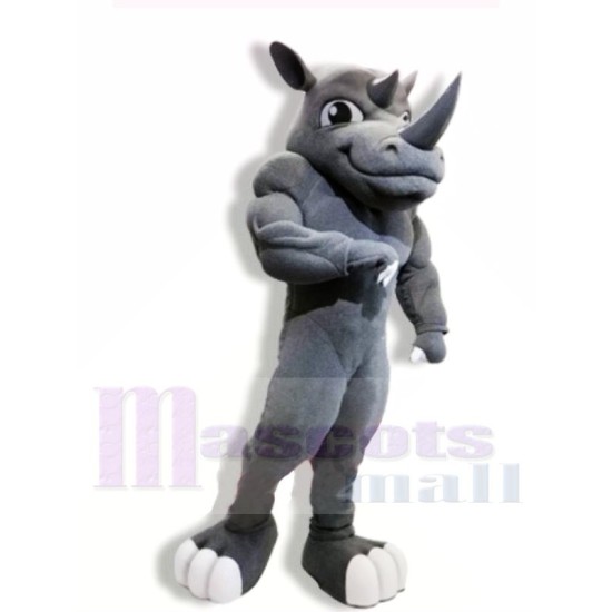 Powerful Rhino Mascot Costume Animal