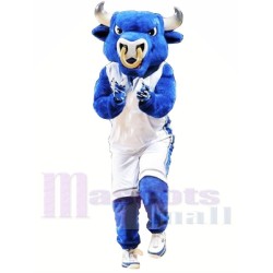 College Blue Bull Mascot Costume
