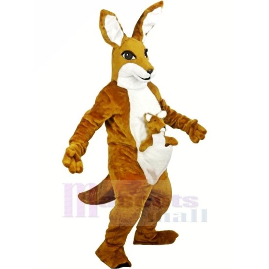 Brown Kangaroo Adult  Mascot Costume Animal Brown Kangaroo Adult  Mascot Costume Animal