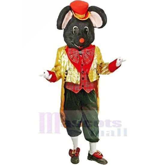 Christmas Gentleman Mouse Mascot Costume Animal