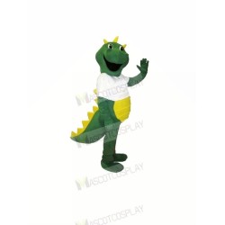 Dragón verde feliz Disfraz de mascota