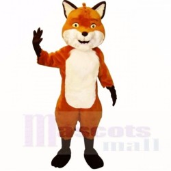 Smiling Friendly Lightweight Fox Mascot Costume