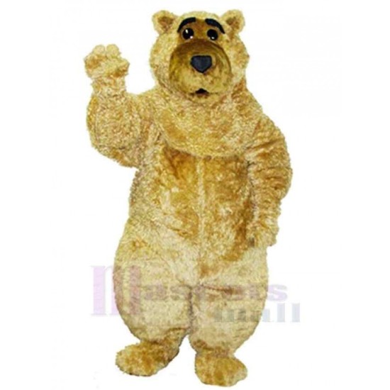 Boris Bear Curly Mascot Costume