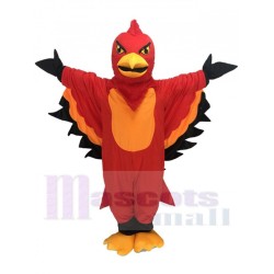 Neuer rot-orangefarbener Donnervogel Maskottchenkostüm