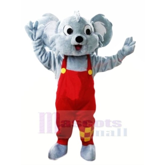 Koala gris heureux Mascotte Costume