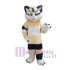 Cute Long Fur Motley Cat Mascot Costume Animal