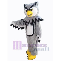 Gray Owl Mascot Costume Animal