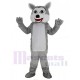 Komisch Grauer Wolf Maskottchen Kostüm Tier