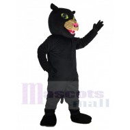 Schwarzer Panther mit rosa Nase Maskottchen Kostüm Tier