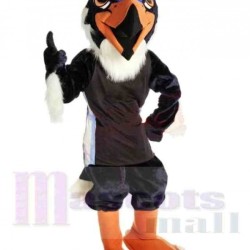 School Blue Hawk Mascot Costume