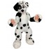 Neues Maskottchen-Kostüm für den schwarz gefleckten Dalmatiner Hund Fursuit