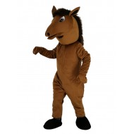 Costume de mascotte de cheval poney marron Animal