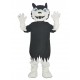 Schwarzer Wolf Spieler Maskottchen Kostüm Tier