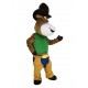 Cowboy Ochsenrinder im grünen Hemd Maskottchen Kostüm Tier