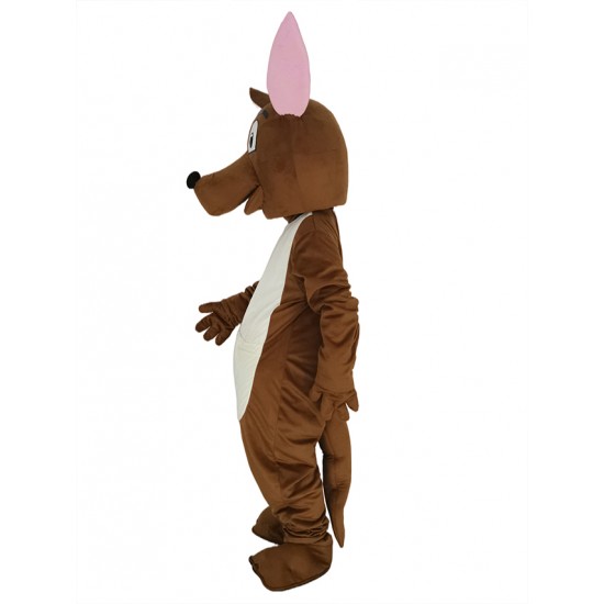 Joey Känguru mit rosa Ohren Maskottchen Kostüm Tier