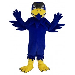 Wildes Königsblaues Falken-Adler-Maskottchen-Kostüm
