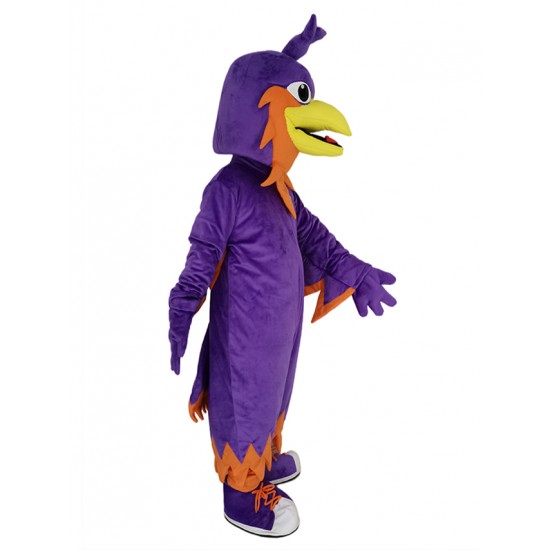 Purple Phoenix Mascot Costume