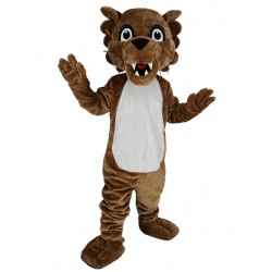 Cute Brown Cougar Mascot Costume Animal