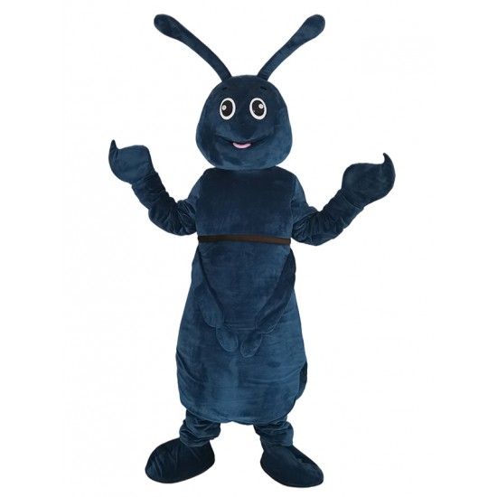 Disfraz de mascota de insecto azul oscuro